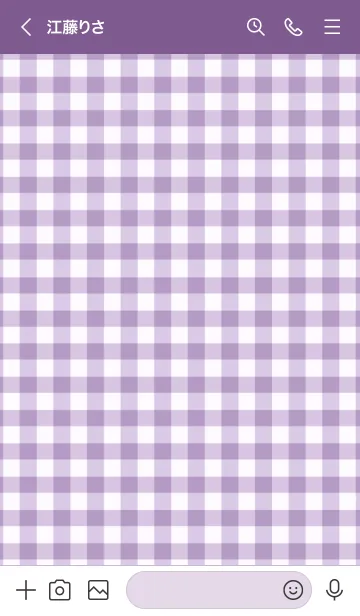 [LINE着せ替え] ザ ハート チェック 95の画像3