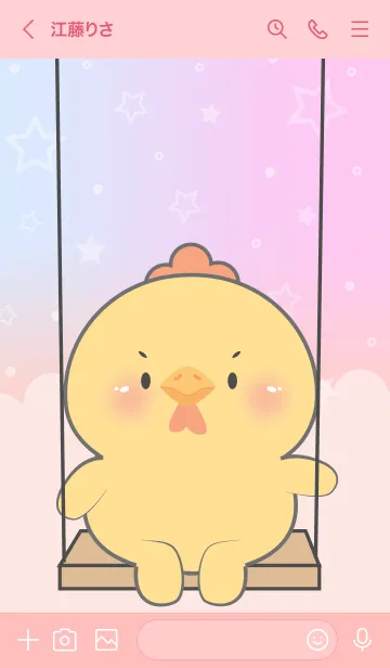 [LINE着せ替え] Cute Naughty Chicken Theme (JP)の画像3