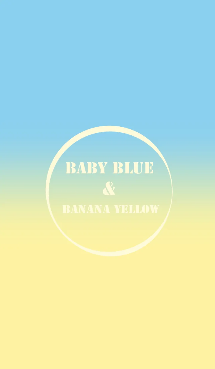 [LINE着せ替え] Baby Blue  & Banana Theme (JP)の画像1