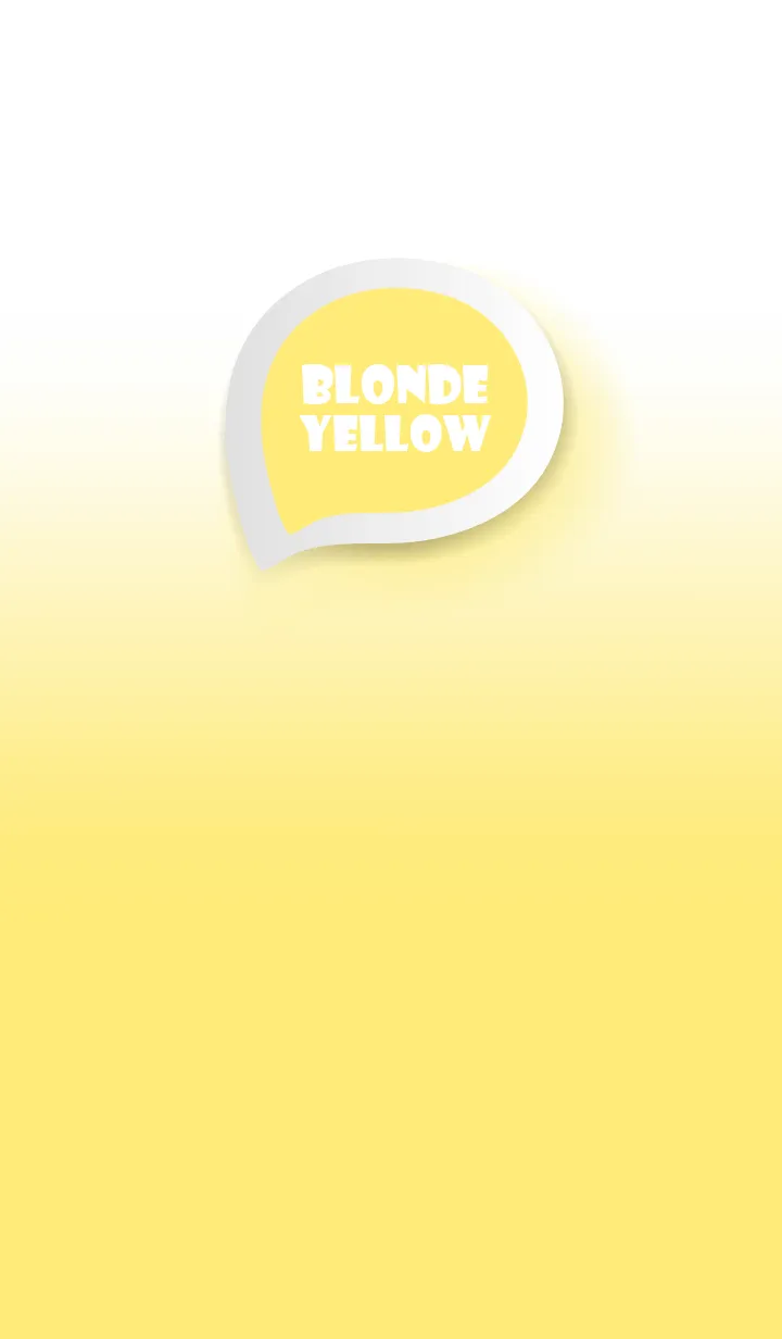 [LINE着せ替え] Blonde Yellow on White Theme (JP)の画像1