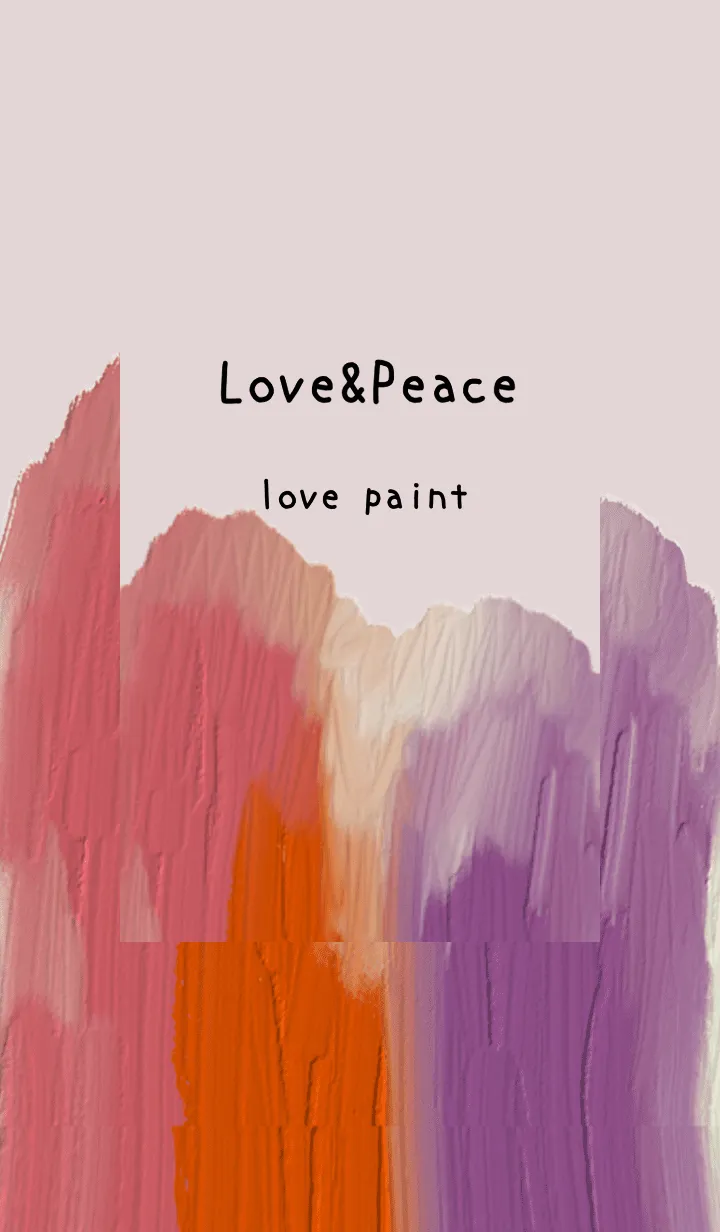 [LINE着せ替え] 油絵アート【love paint 71】の画像1