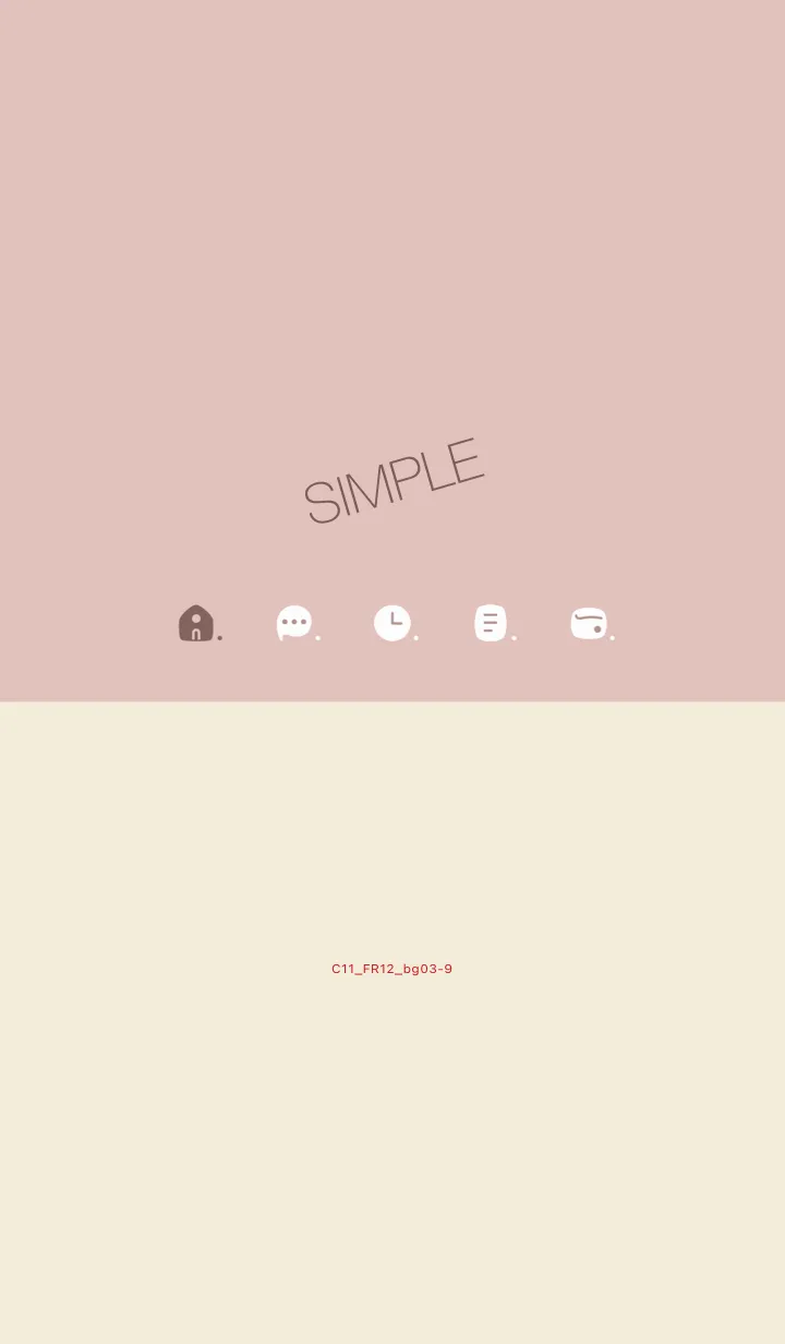[LINE着せ替え] C11.12_ピンク ベージュ3-9の画像1