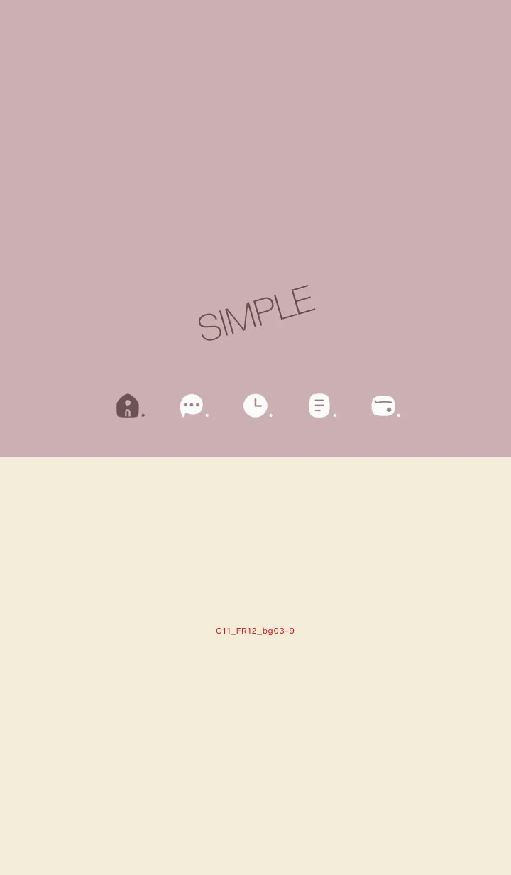 [LINE着せ替え] C11.12_ピンク2 ベージュ3-9の画像1