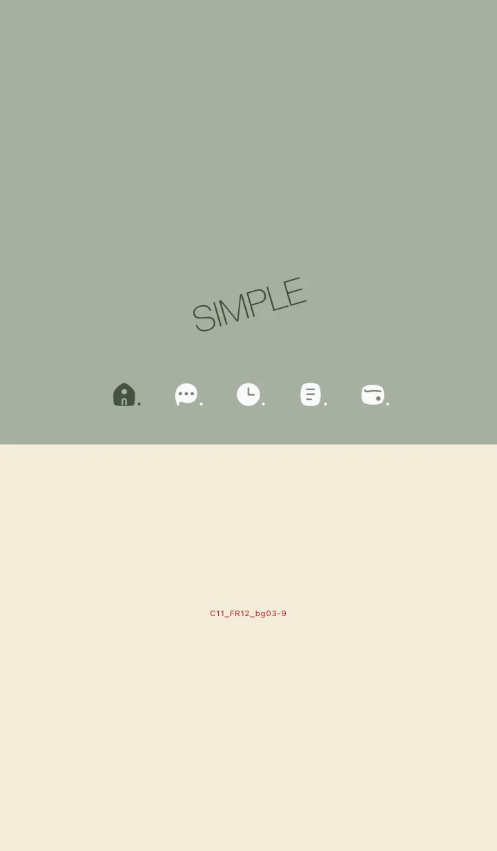 [LINE着せ替え] C11.12_スモーキーMアッシュ ベージュ3-9の画像1