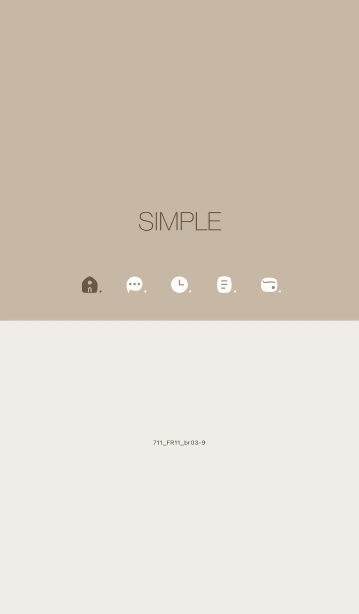 [LINE着せ替え] 711.11_ベージュ4 ブラウン3-9の画像1