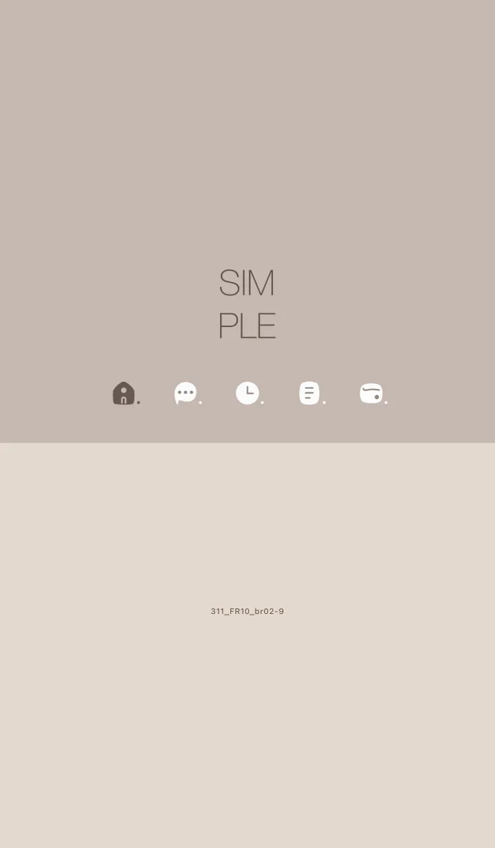 [LINE着せ替え] 311.10_ベージュ3 ブラウン2-9の画像1