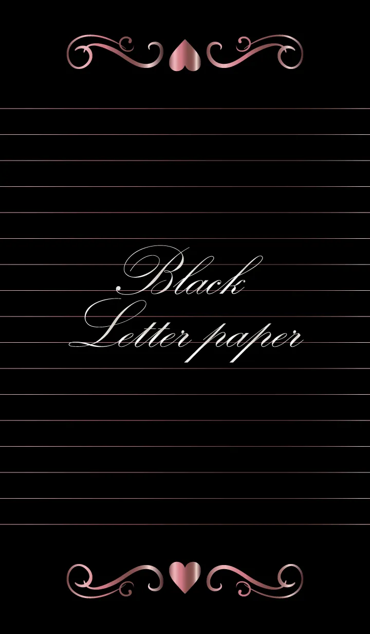 [LINE着せ替え] Black Letter paper *GLOSSYPINK 15*の画像1