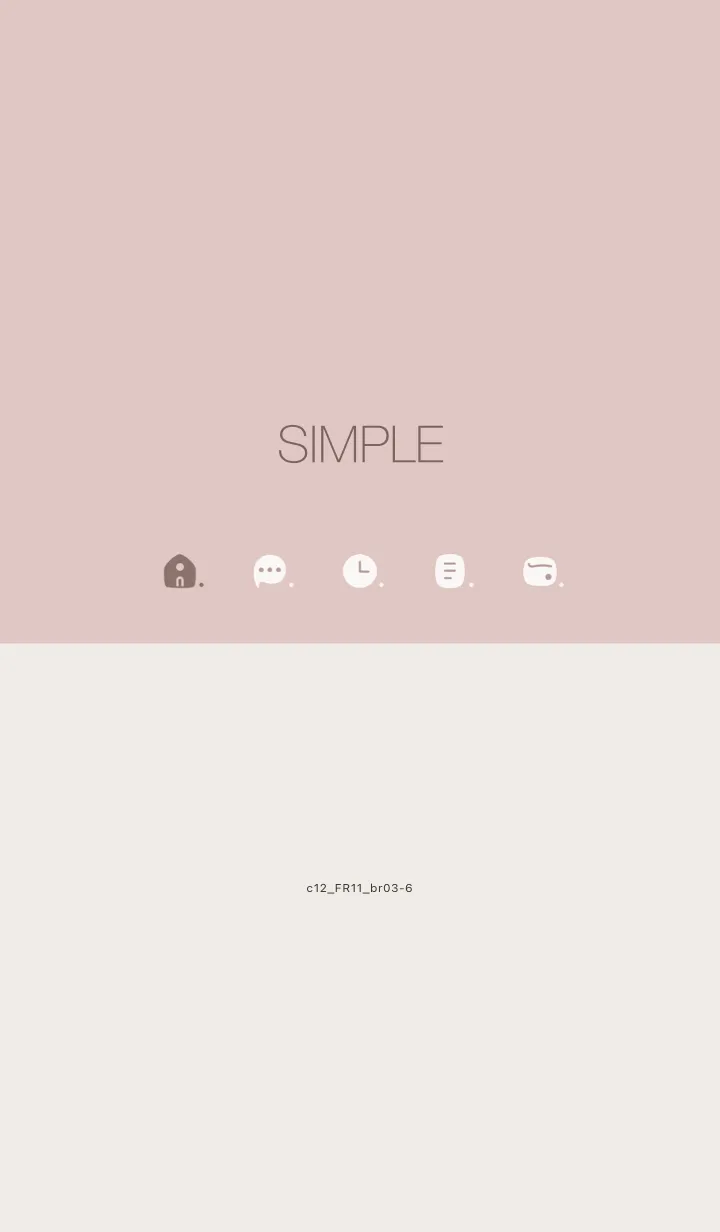 [LINE着せ替え] c12.11_ピンク ブラウン3-6の画像1