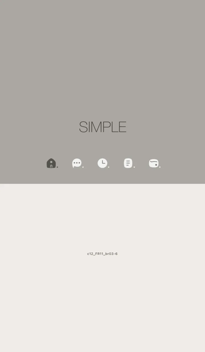 [LINE着せ替え] c12.11_スモーキーアッシュ ブラウン3-6の画像1