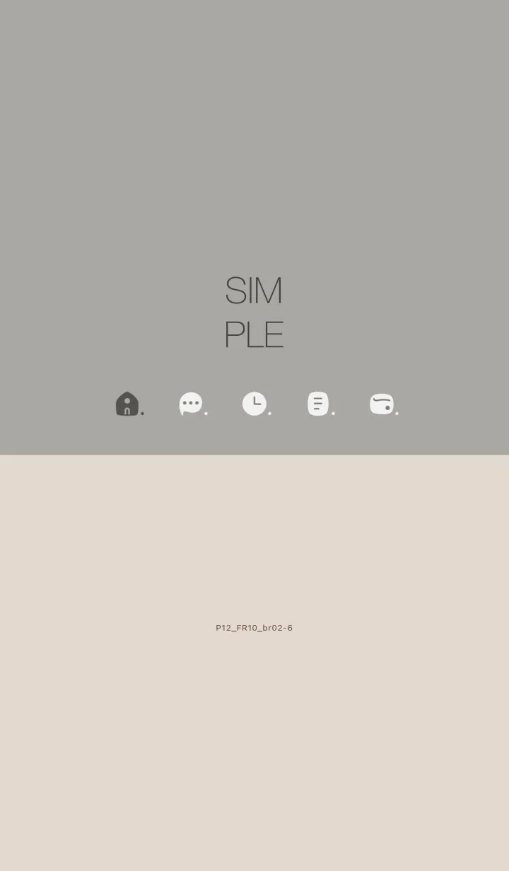 [LINE着せ替え] P12.10_スモーキーアッシュ ブラウン2-6の画像1