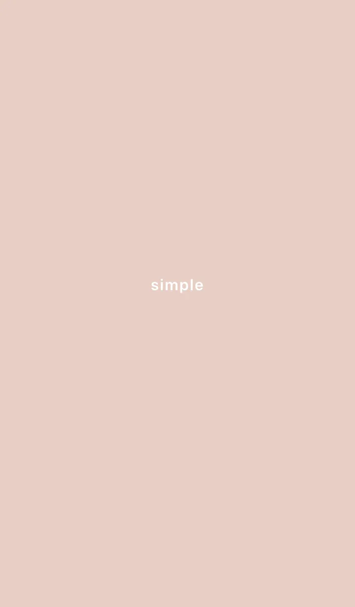 [LINE着せ替え] simple ピンクベージュの画像1