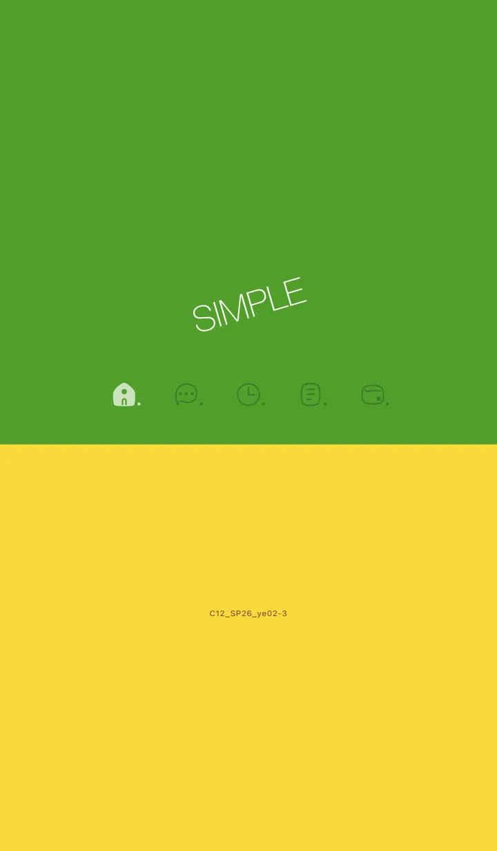 [LINE着せ替え] C12.26_イエロー2-3の画像1