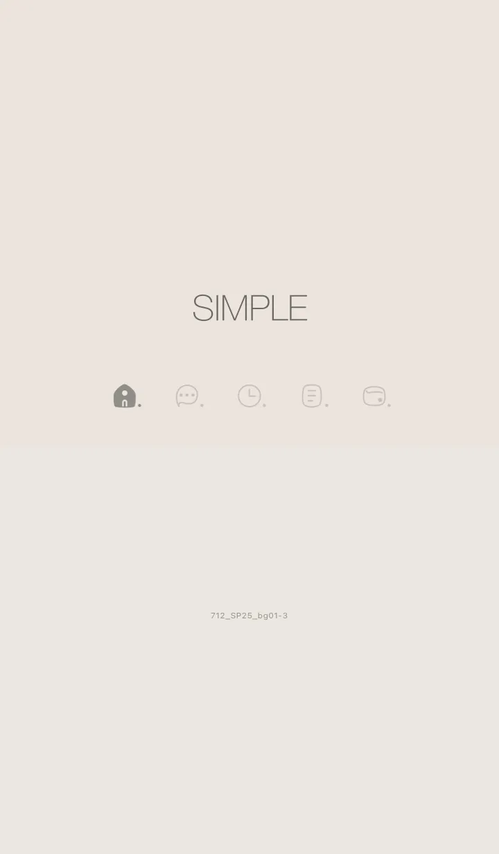 [LINE着せ替え] 712.25_ベージュ1-3の画像1