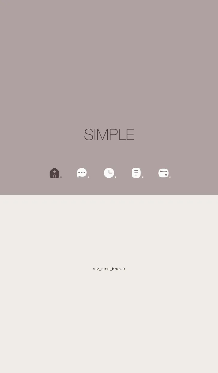 [LINE着せ替え] c12.11_ショコラ ブラウン3-9の画像1