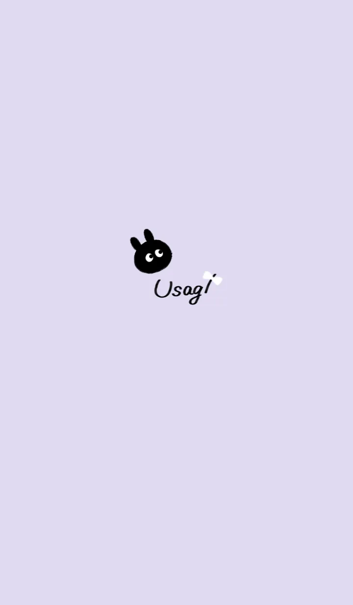 ～可愛いうさぎ♥パープル06_1～の着せ替えメイン画像