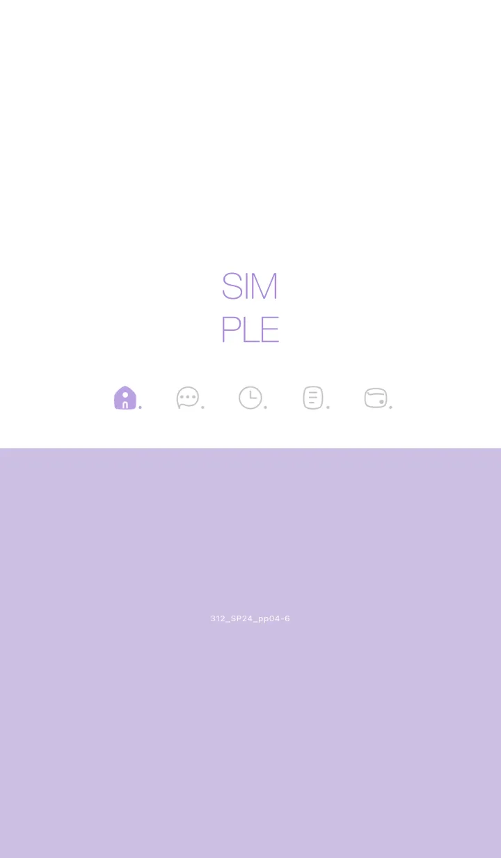 [LINE着せ替え] 312.24_パープル4-6の画像1