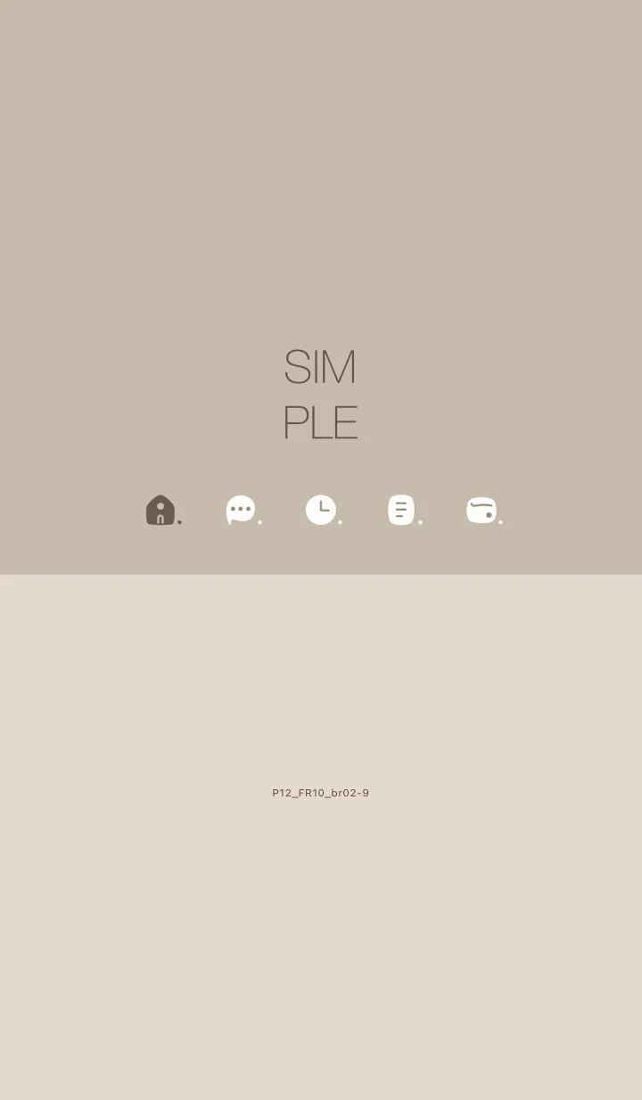 [LINE着せ替え] P12.10_ベージュ4 ブラウン2-9の画像1