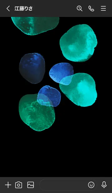 [LINE着せ替え] Jellyfish 水彩の着せかえ。クラゲの画像3