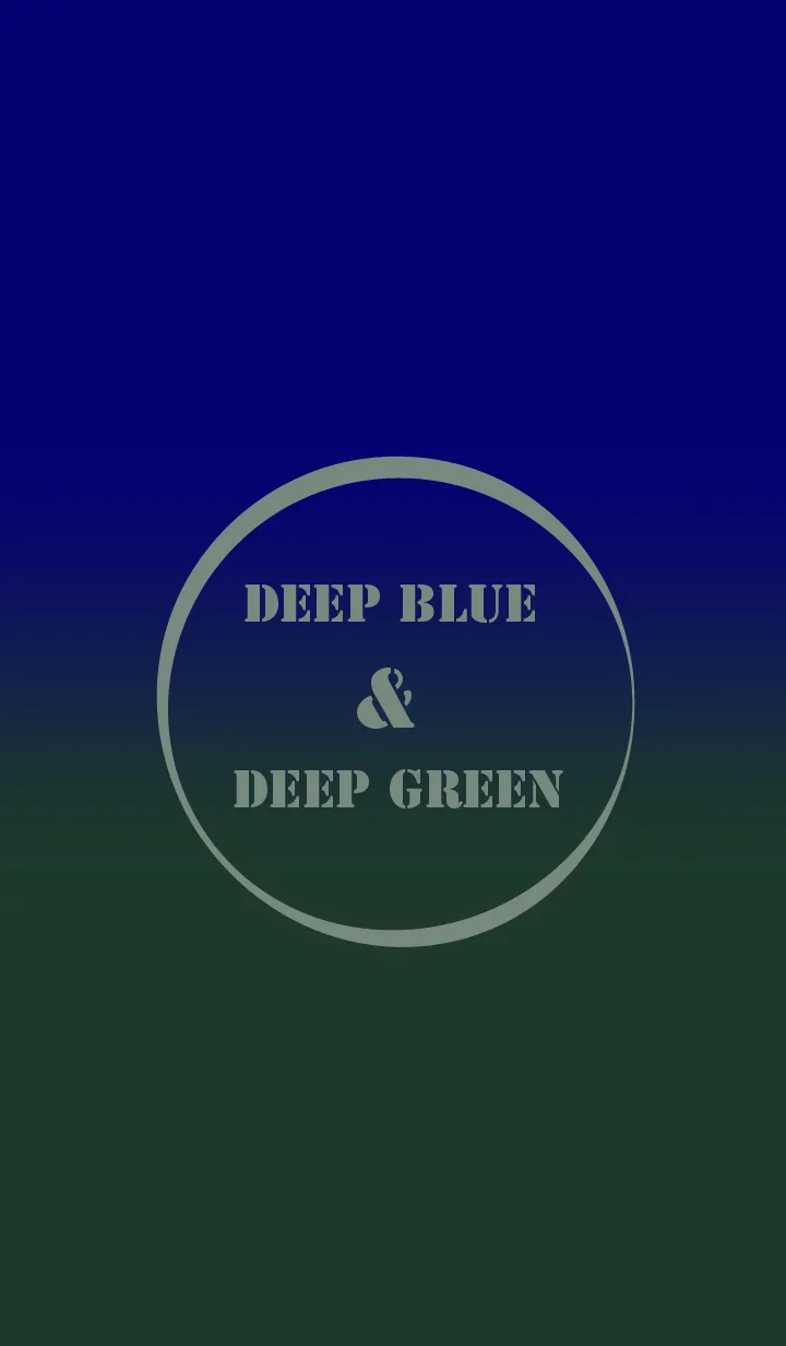 [LINE着せ替え] Deep Green & Deep Blue Theme (JP)の画像1