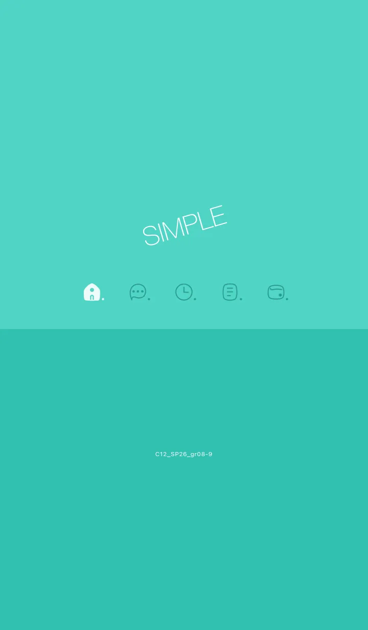 [LINE着せ替え] C12.26_グリーン8-9の画像1