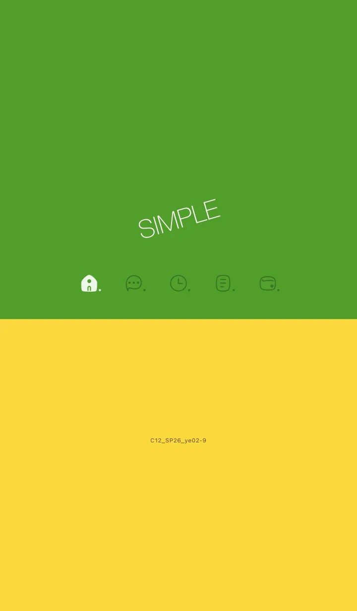 [LINE着せ替え] C12.26_イエロー2-9の画像1