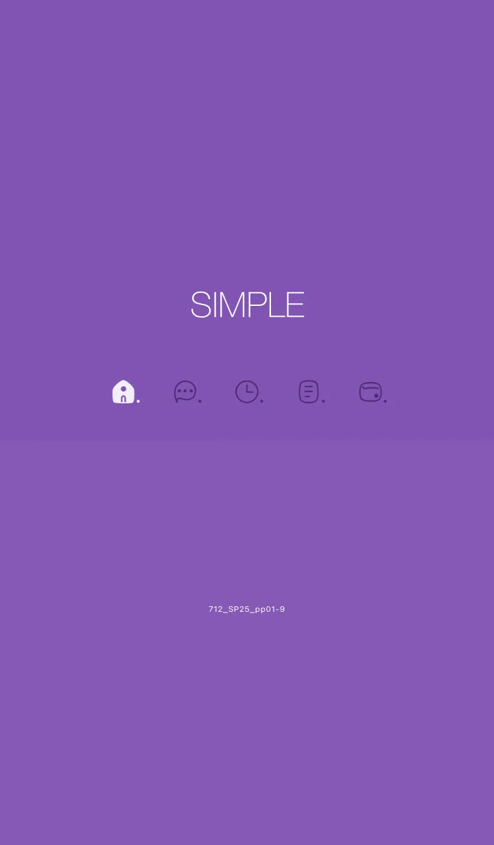 [LINE着せ替え] 712.25_パープル1-9の画像1