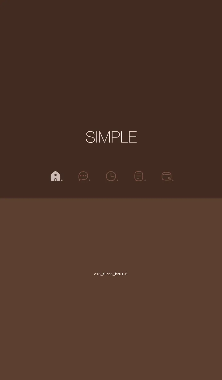 [LINE着せ替え] c13.25.ブラウン1-6の画像1