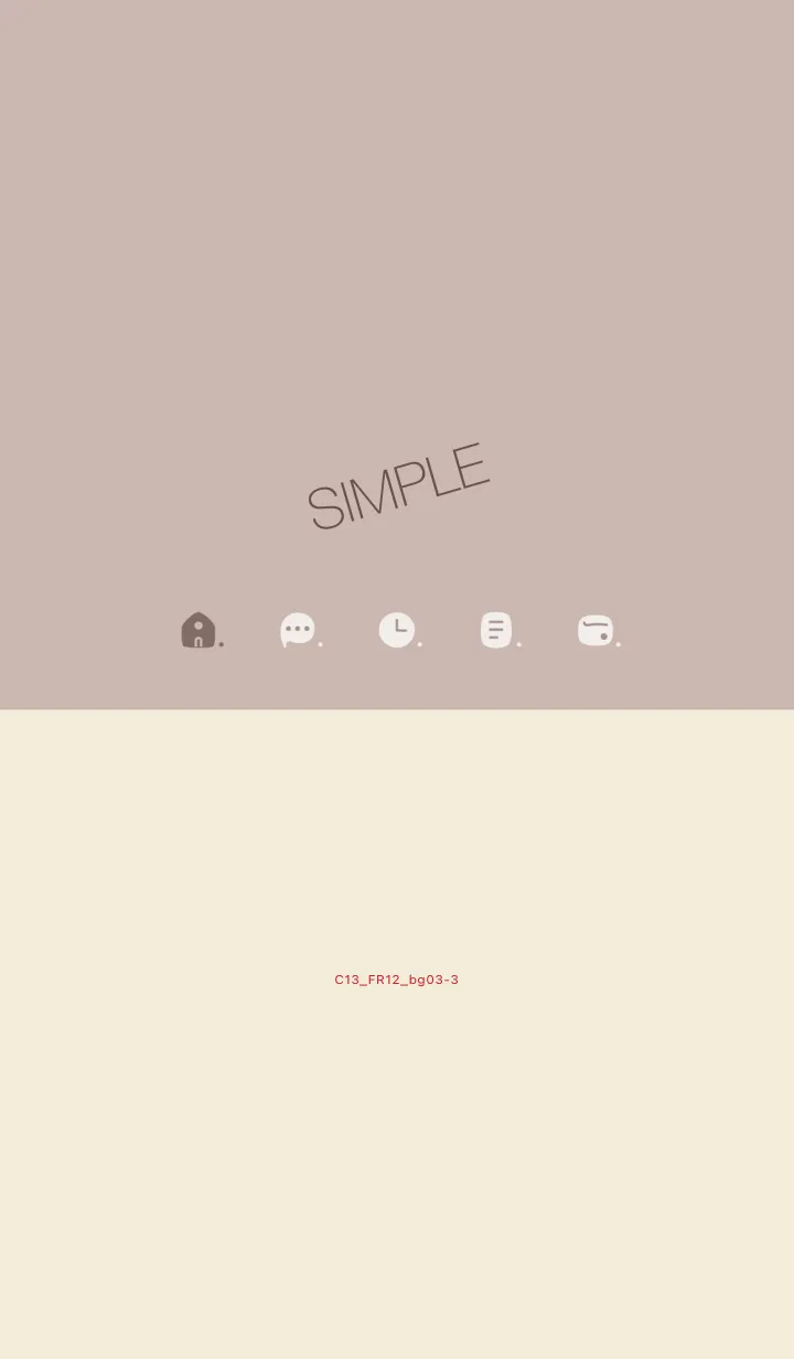 [LINE着せ替え] C13.12_ベージュ2 ベージュ3-3の画像1