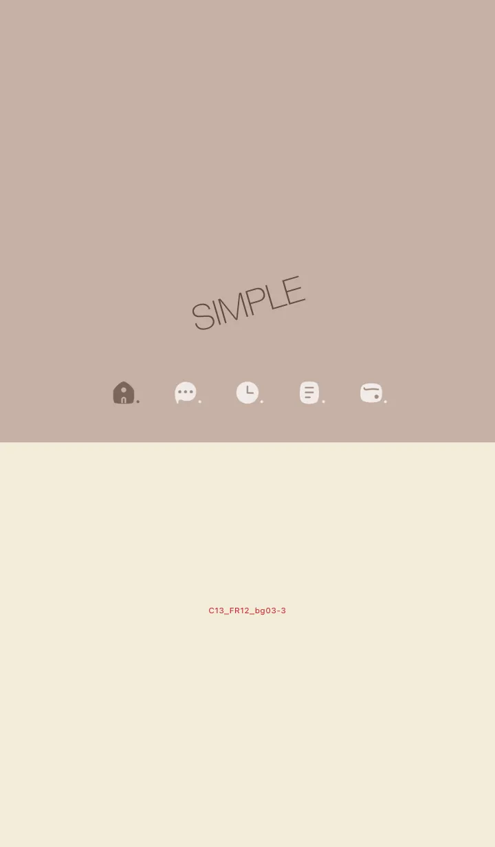 [LINE着せ替え] C13.12_ベージュ3 ベージュ3-3の画像1
