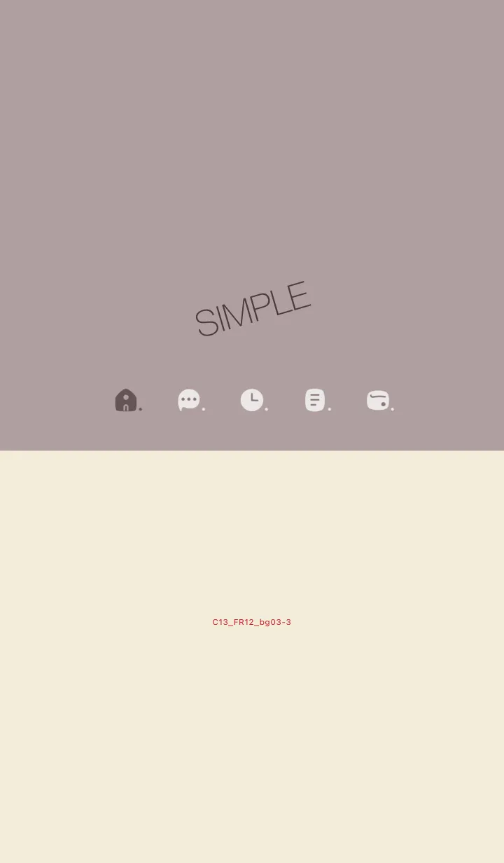 [LINE着せ替え] C13.12_ショコラ ベージュ3-3の画像1
