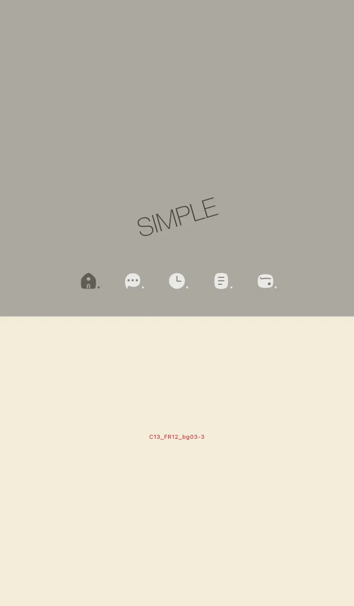 [LINE着せ替え] C13.12_スモーキーアッシュ ベージュ3-3の画像1