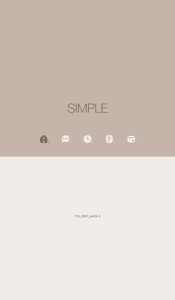 [LINE着せ替え] 713.11_ベージュ3 ブラウン3-3の画像1
