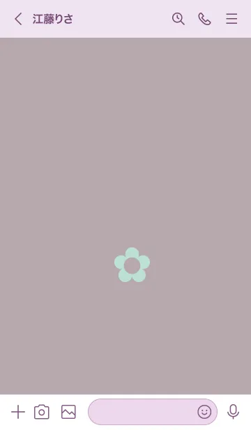 [LINE着せ替え] ザ シンプル ミニ フラワー 64の画像3