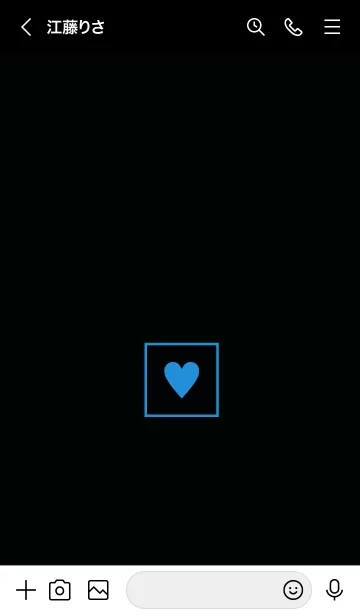 [LINE着せ替え] ボックス ハート 072の画像3