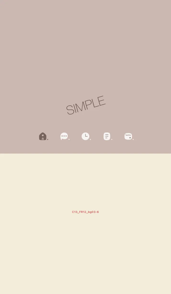 [LINE着せ替え] C13.12_ベージュ2 ベージュ3-6の画像1