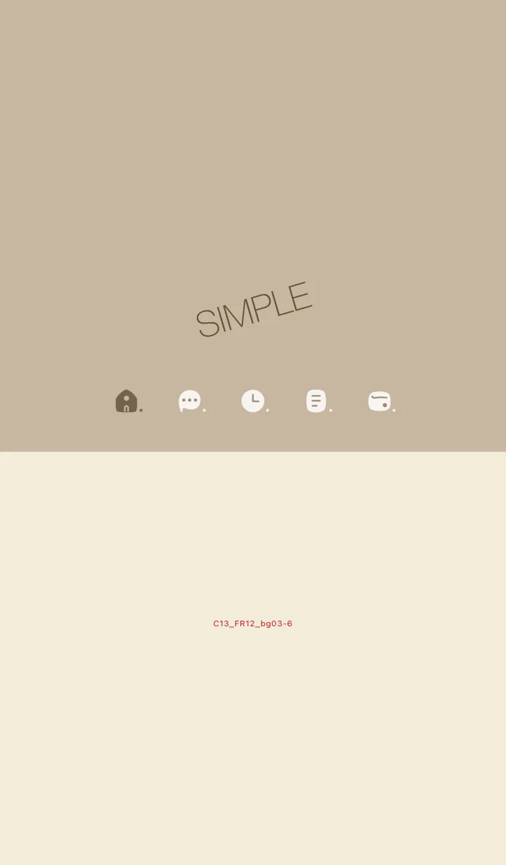 [LINE着せ替え] C13.12_ベージュ4 ベージュ3-6の画像1