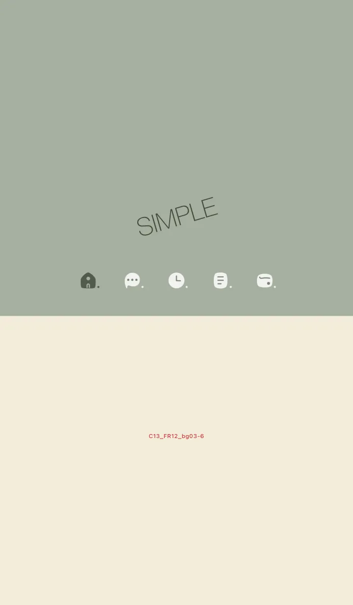 [LINE着せ替え] C13.12_スモーキーMアッシュ ベージュ3-6の画像1