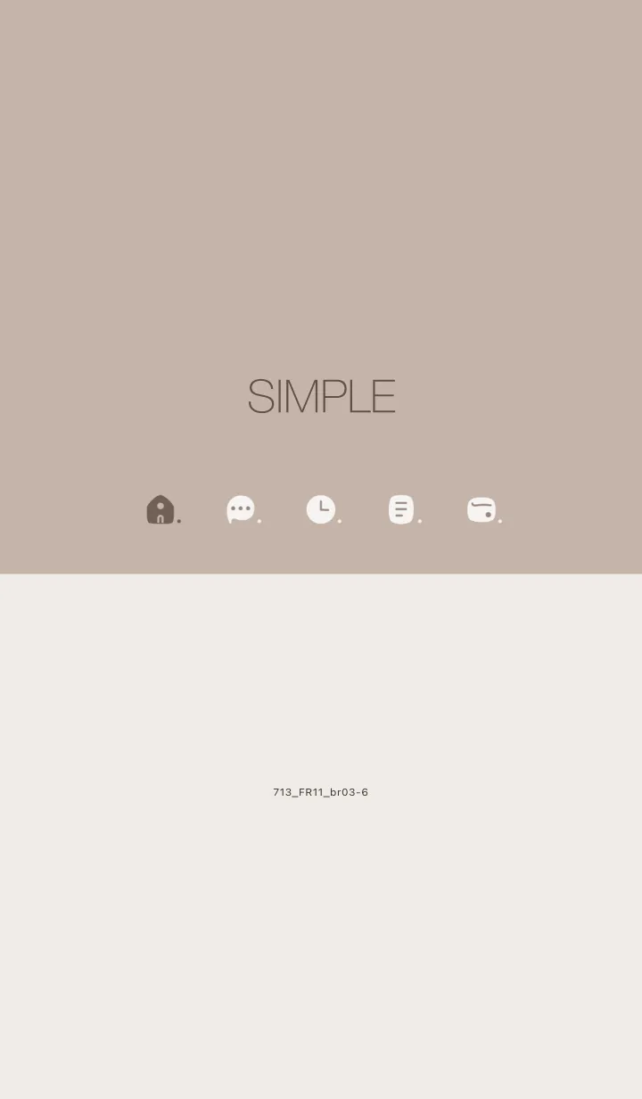 [LINE着せ替え] 713.11_ベージュ3 ブラウン3-6の画像1