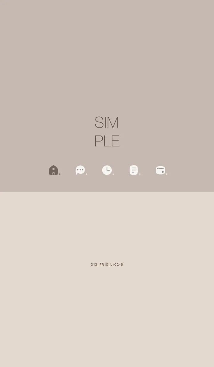 [LINE着せ替え] 313.10_ベージュ3 ブラウン2-6の画像1