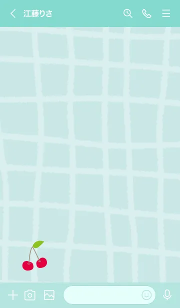 [LINE着せ替え] かわいい さくらんぼ29の画像3