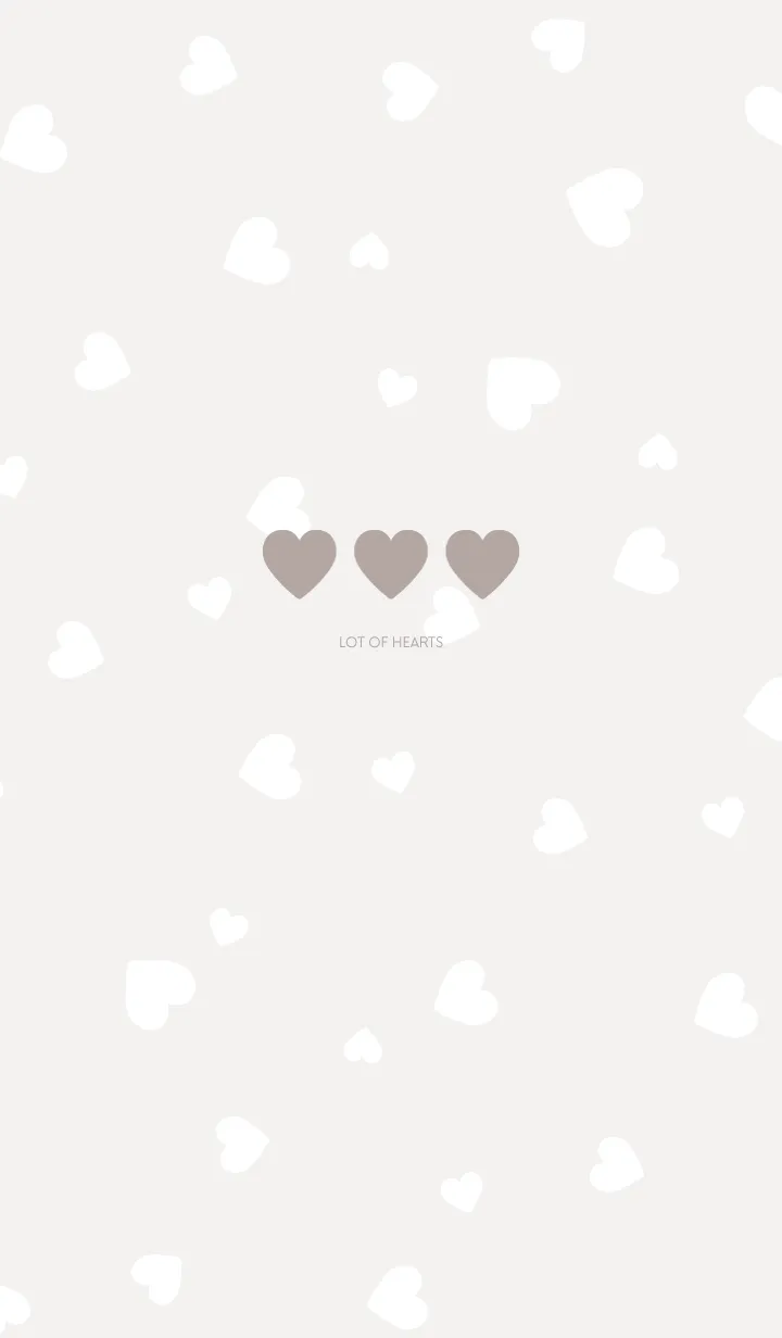 [LINE着せ替え] ♥♥♥ ：グレージュの画像1