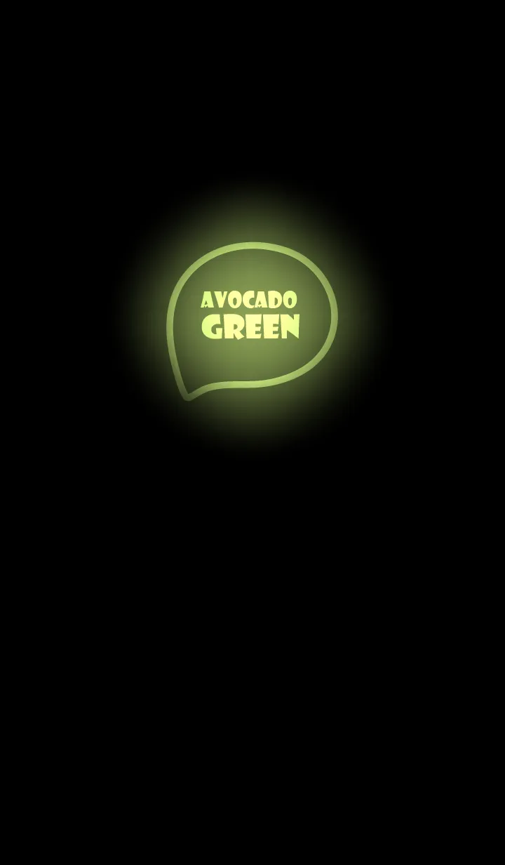 [LINE着せ替え] Avocado Green Neon Theme Ver.10 (JP)の画像1