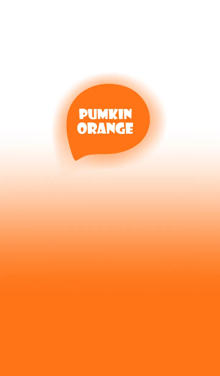 [LINE着せ替え] Pumpkin Orange  & White Theme (JP)の画像1