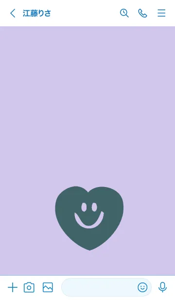 [LINE着せ替え] スマイル ハート _75の画像3