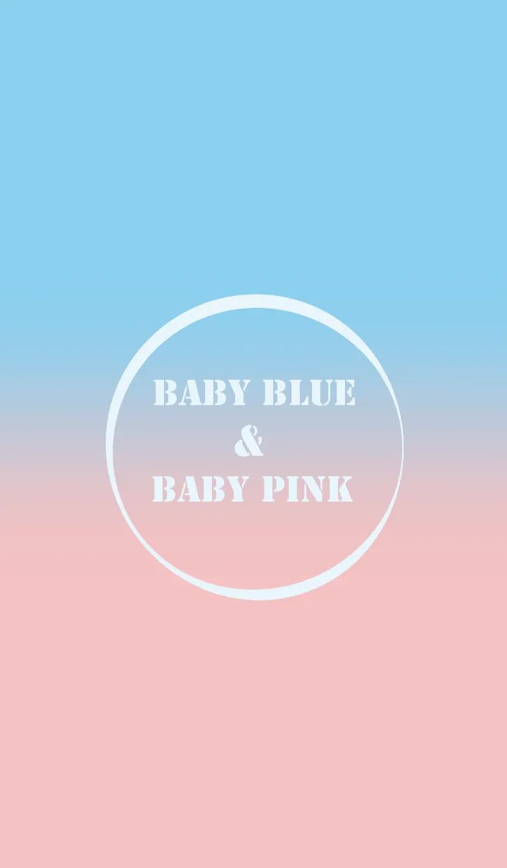 [LINE着せ替え] Baby Blue  & Baby Pink Theme (JP)の画像1