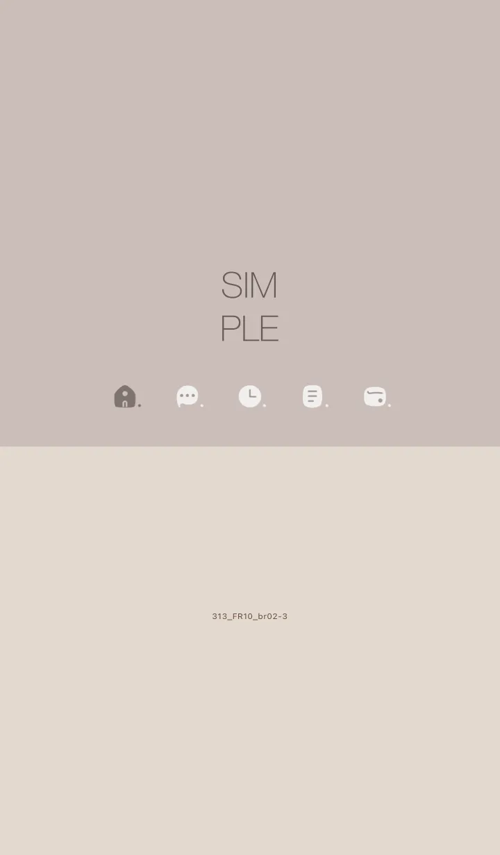 [LINE着せ替え] 313.10_ベージュ2 ブラウン2-3の画像1