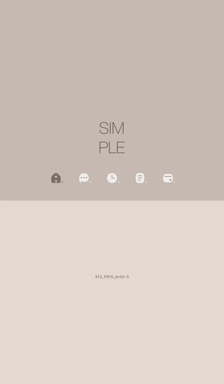 [LINE着せ替え] 313.10_ベージュ3 ブラウン2-3の画像1