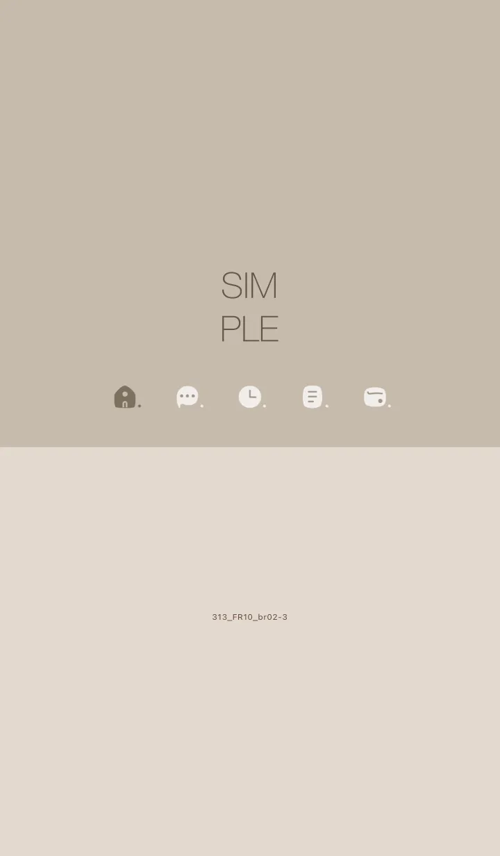 [LINE着せ替え] 313.10_ベージュ4 ブラウン2-3の画像1