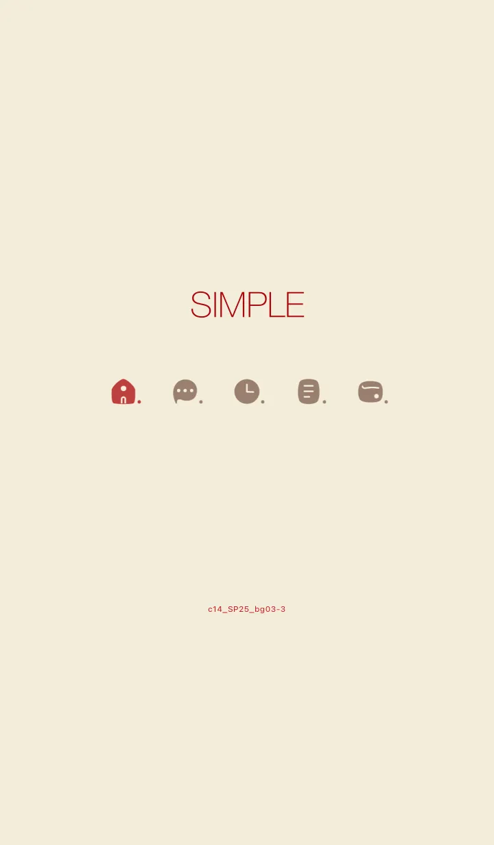 [LINE着せ替え] c14.25.ベージュ3-3の画像1