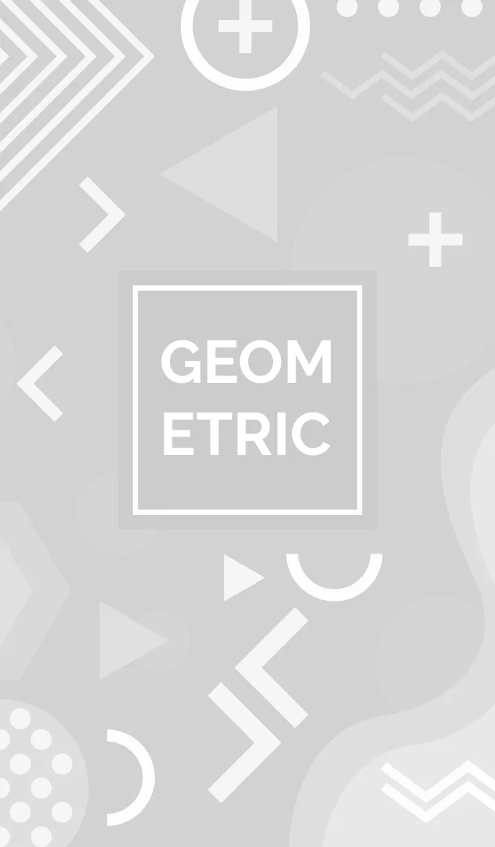 [LINE着せ替え] Geometric Rich Flat Light Greyの画像1